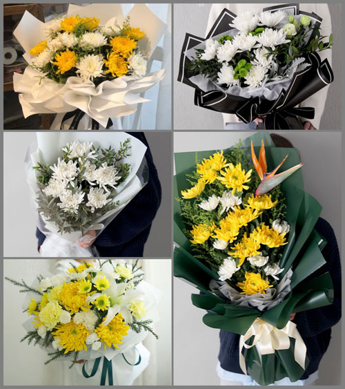山东青岛莱西市龙水街道北埠村白事花束代送